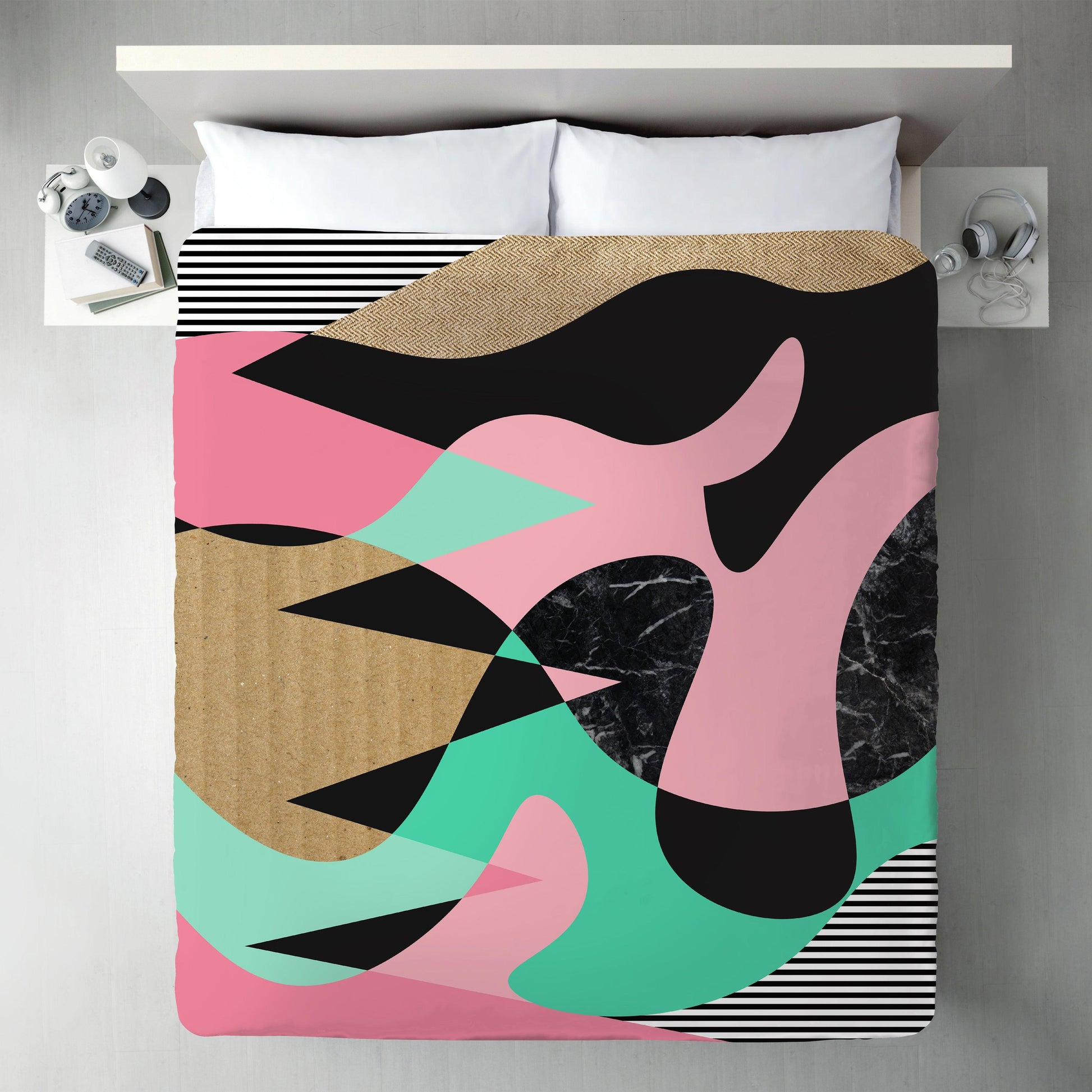 Shapes Textures & Stripes by Susana Paz Duvet Cover - Americanflat