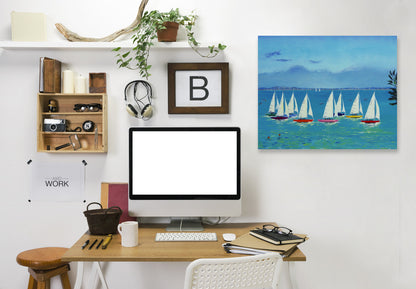 Summer Sailing by Sandra Francis Wrapped Canvas - Wrapped Canvas - Americanflat