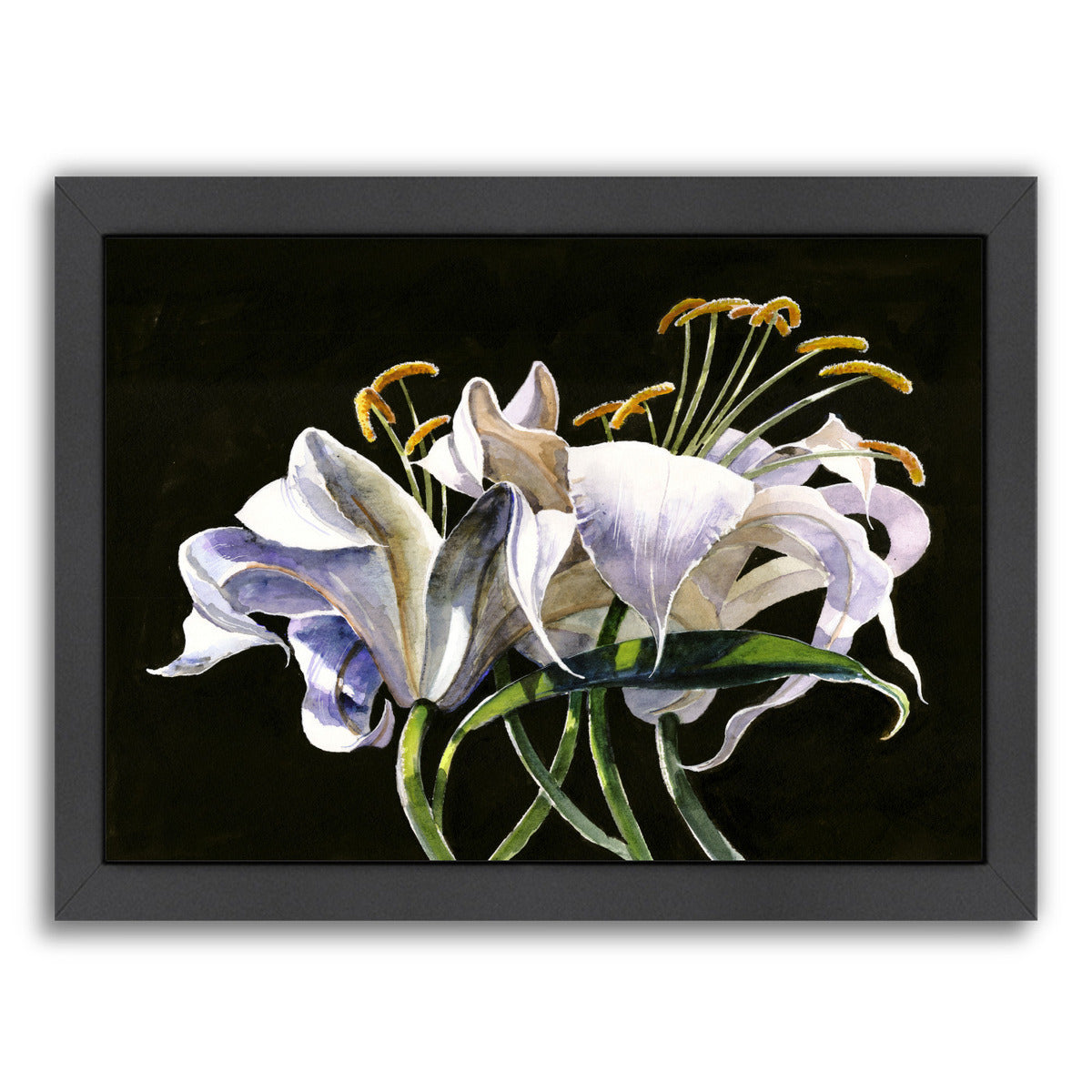 Classical Lilies by Anne Farrall Doyle Framed Print - Americanflat