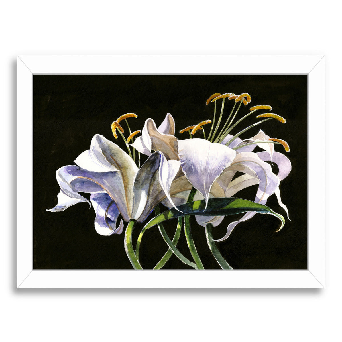 Classical Lilies by Anne Farrall Doyle Framed Print - Americanflat