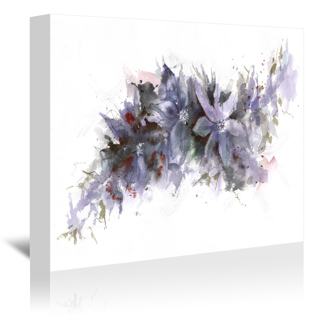 Climbing Clematis by Anne Farrall Doyle Wrapped Canvas - Wrapped Canvas - Americanflat