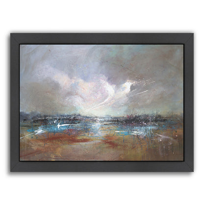 Clouds Above River  2 by Anne Farrall Doyle Framed Print - Americanflat