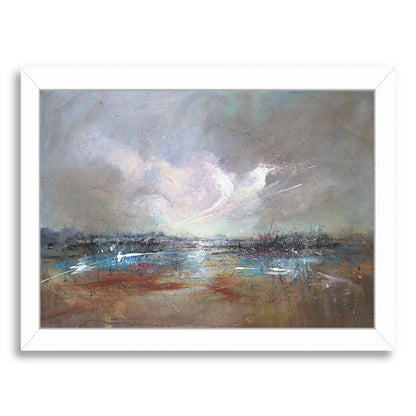 Clouds Above River  2 by Anne Farrall Doyle Framed Print - Americanflat