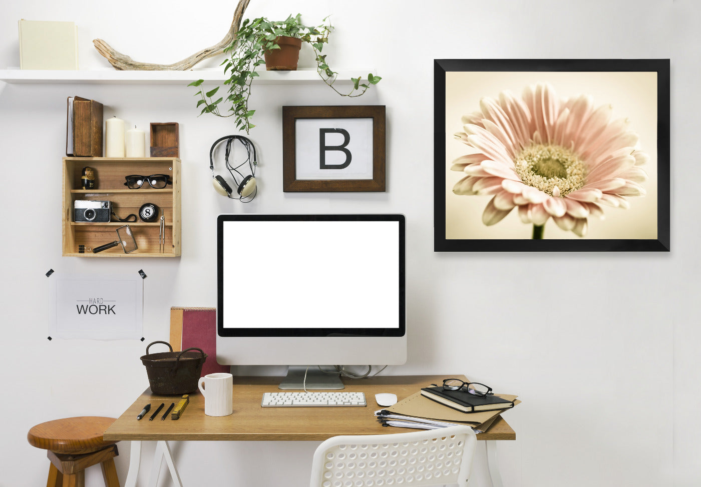 Gerbera Warm by Mirja Paljakka Framed Print - Americanflat