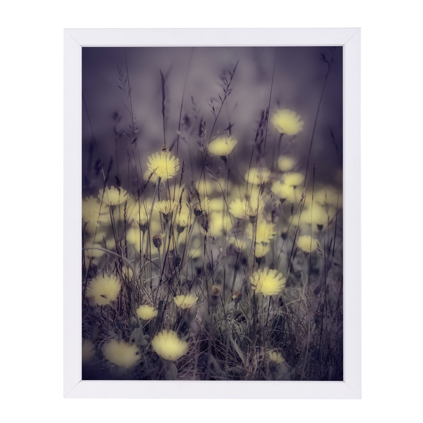Yellow Floral Meadow Mood by Mirja Paljakka Framed Print - Americanflat