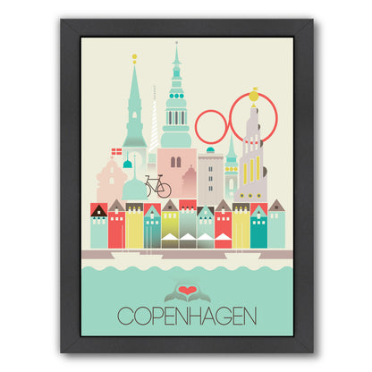 Copenhagen Denmark by Amanda Shufflebotham Framed Print - Americanflat