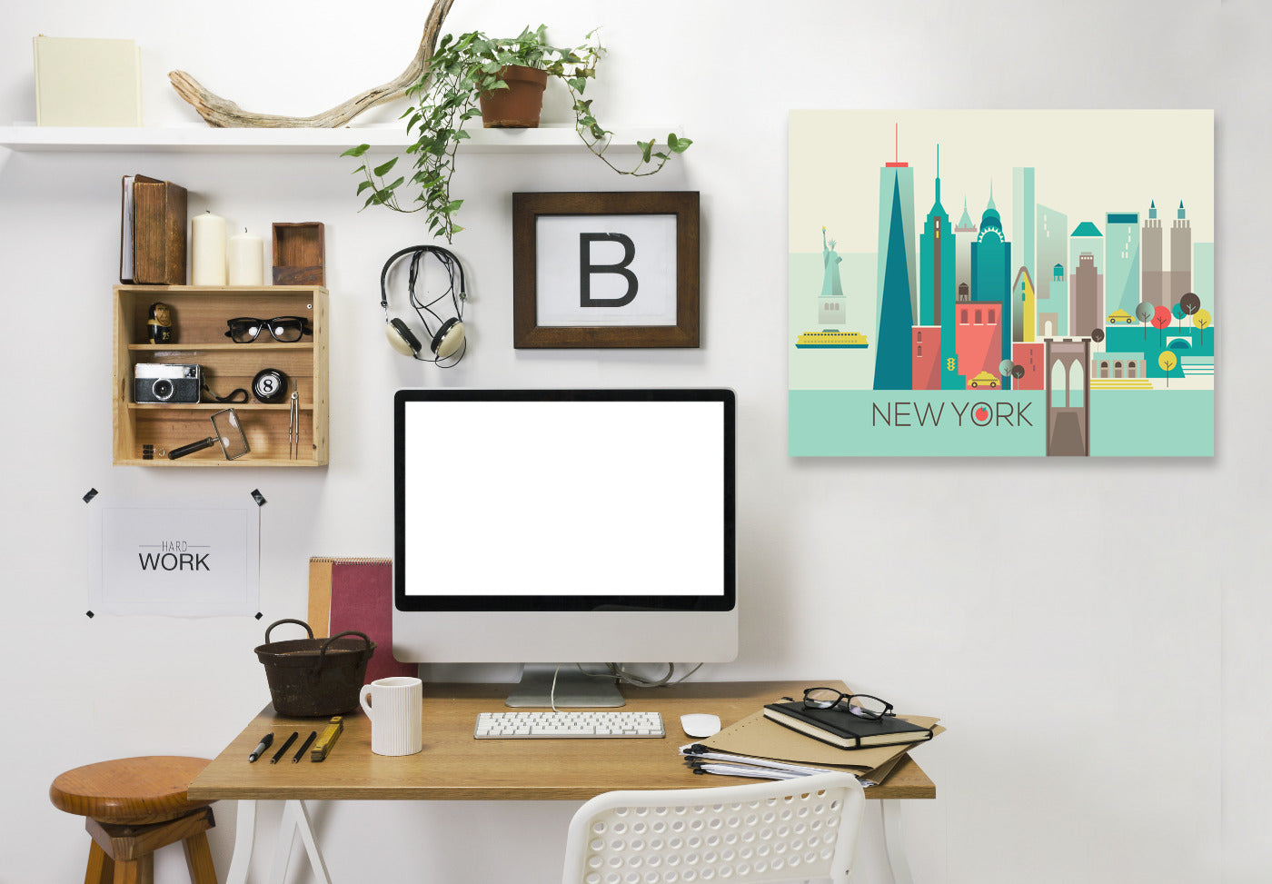 New York Copy by Amanda Shufflebotham Wrapped Canvas - Wrapped Canvas - Americanflat