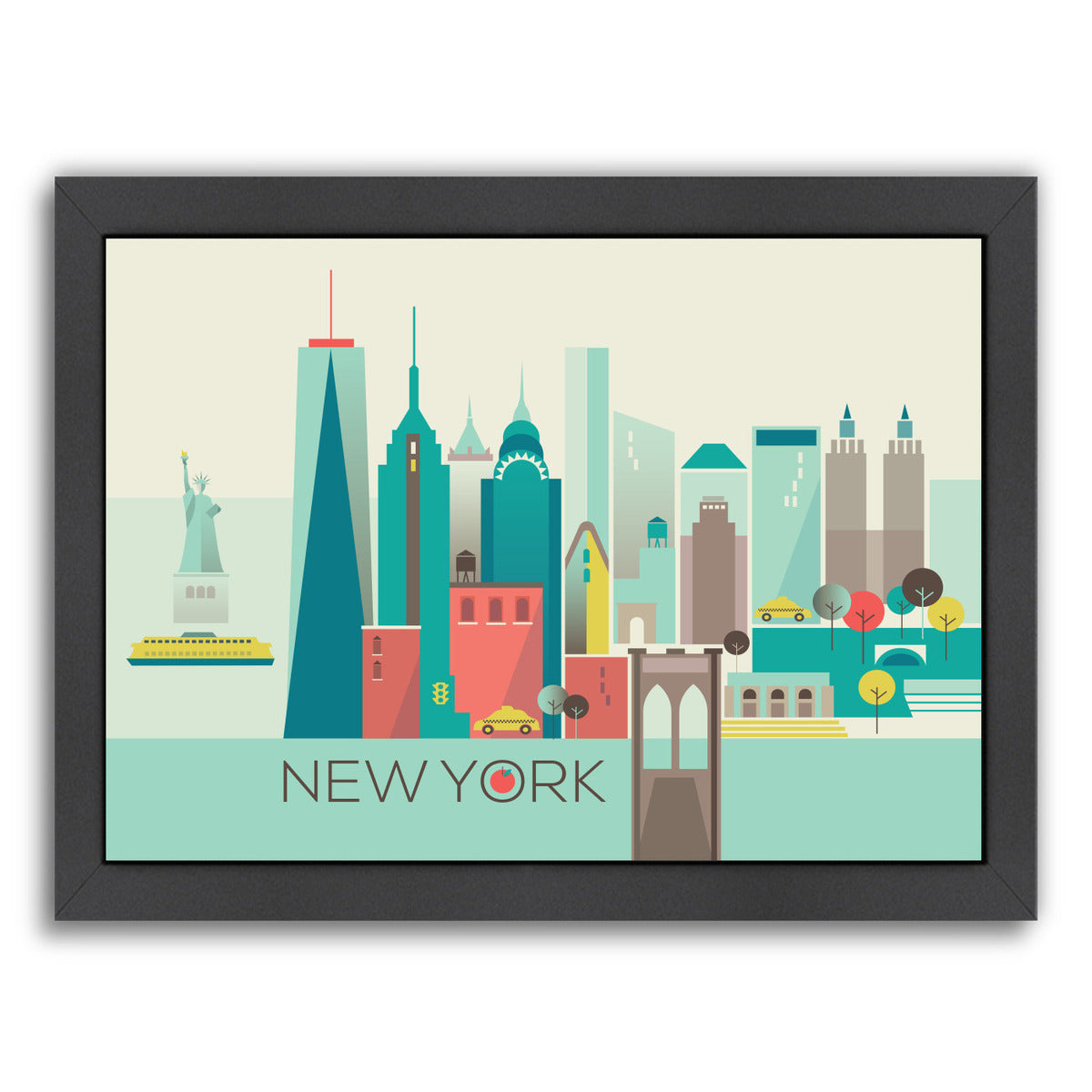 New York Copy by Amanda Shufflebotham Framed Print - Americanflat