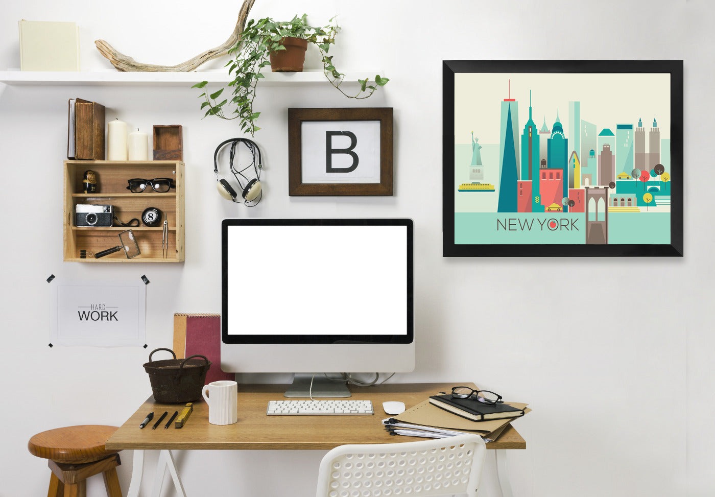 New York Copy by Amanda Shufflebotham Framed Print - Americanflat