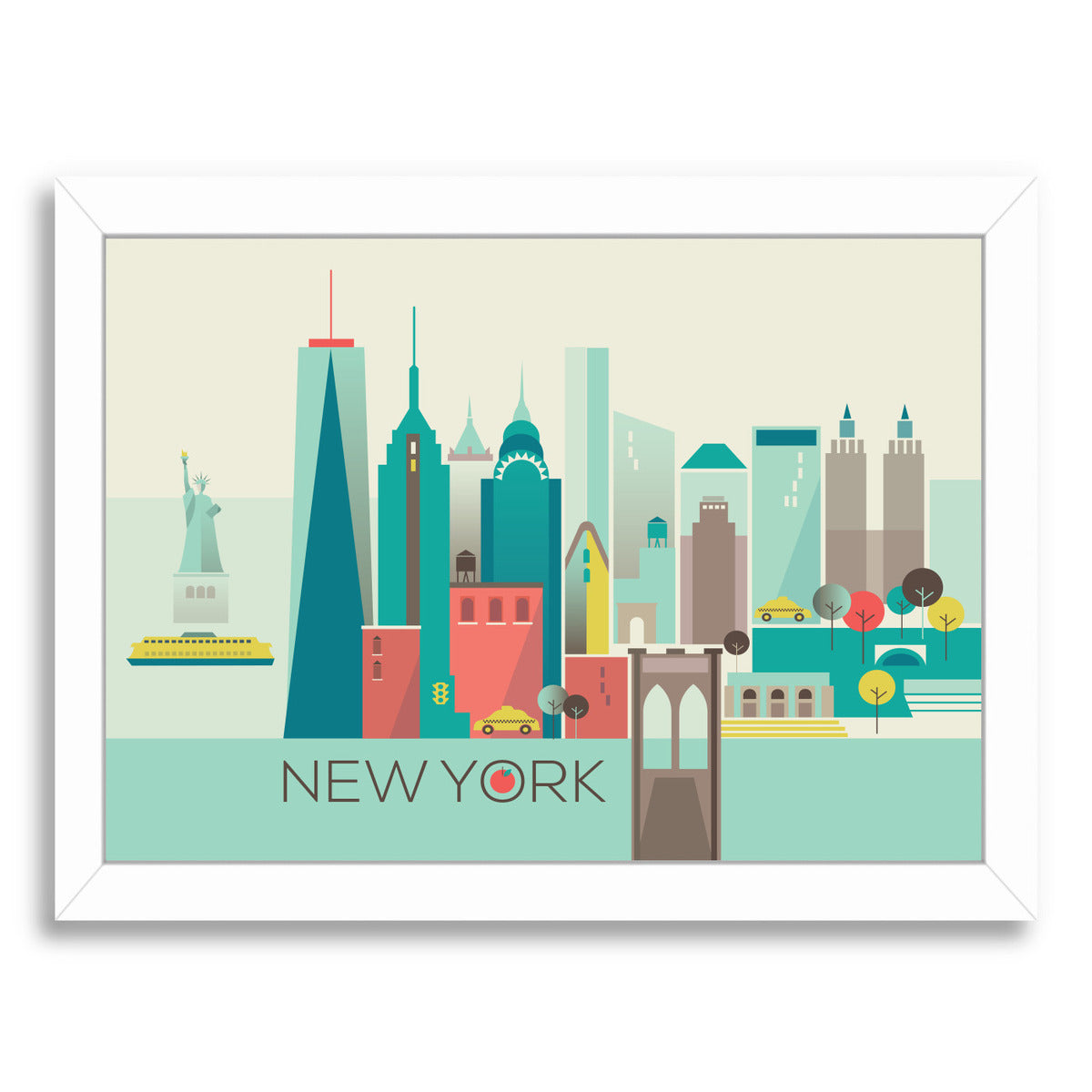New York Copy by Amanda Shufflebotham Framed Print - Americanflat