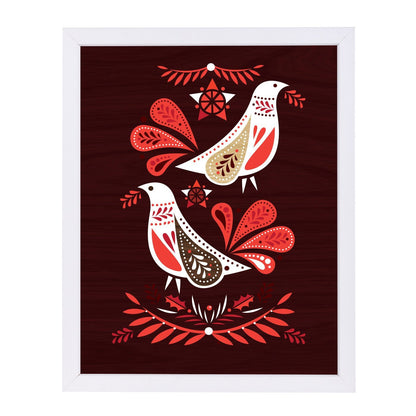 Christmas Redwood Birds by Amanda Shufflebotham Framed Print - Americanflat