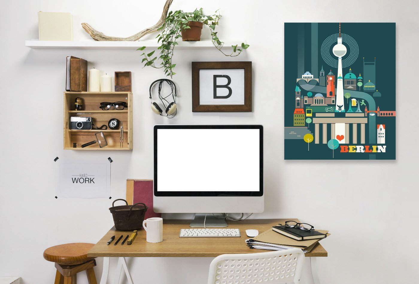 Berlin by Amanda Shufflebotham Wrapped Canvas - Wrapped Canvas - Americanflat