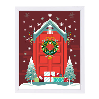 Christmas Door by Amanda Shufflebotham Framed Print - Americanflat