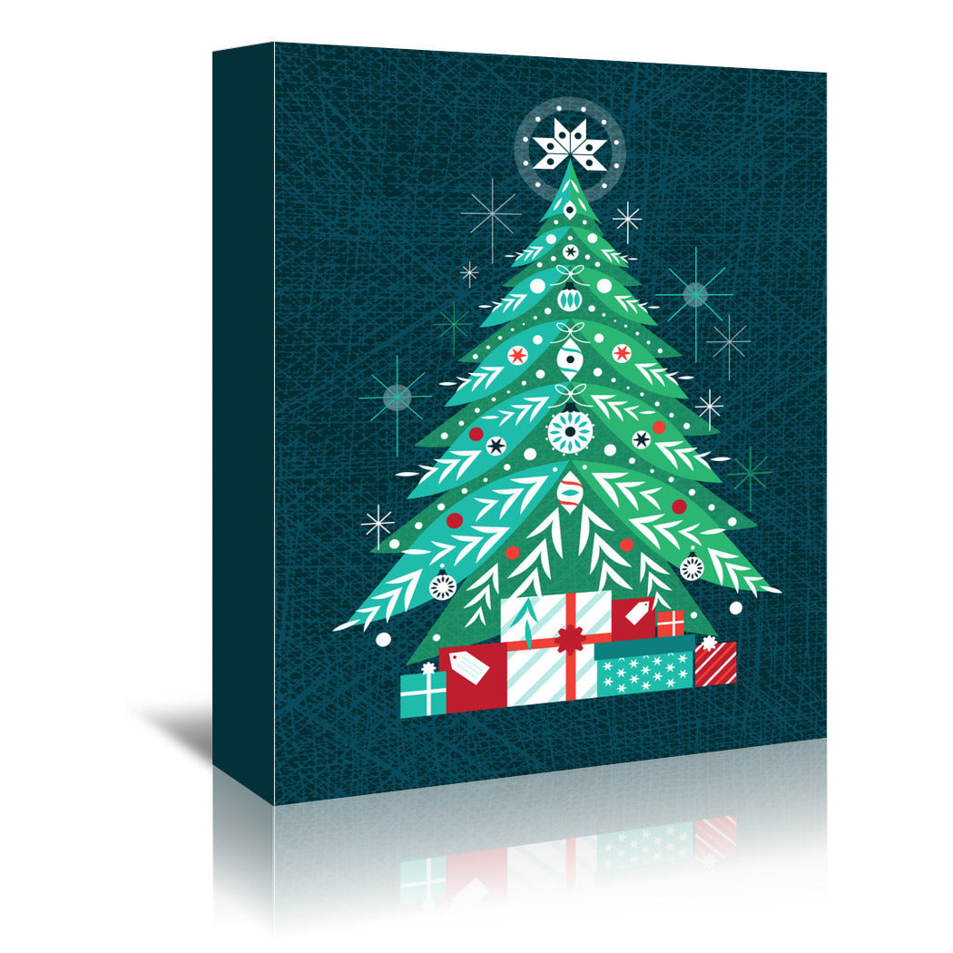 Christmas Tree by Amanda Shufflebotham Wrapped Canvas - Wrapped Canvas - Americanflat