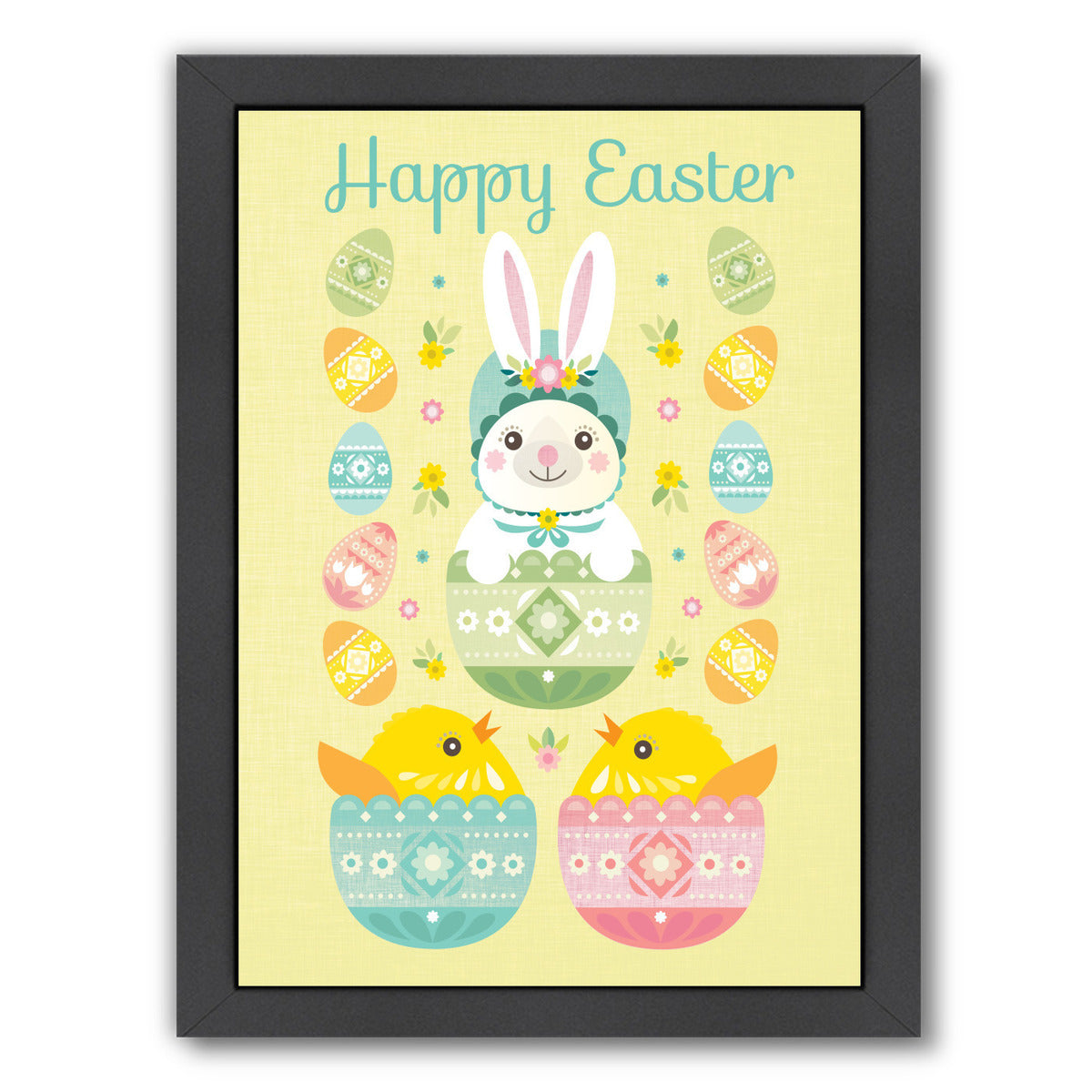 Happy Easter by Amanda Shufflebotham Framed Print - Americanflat
