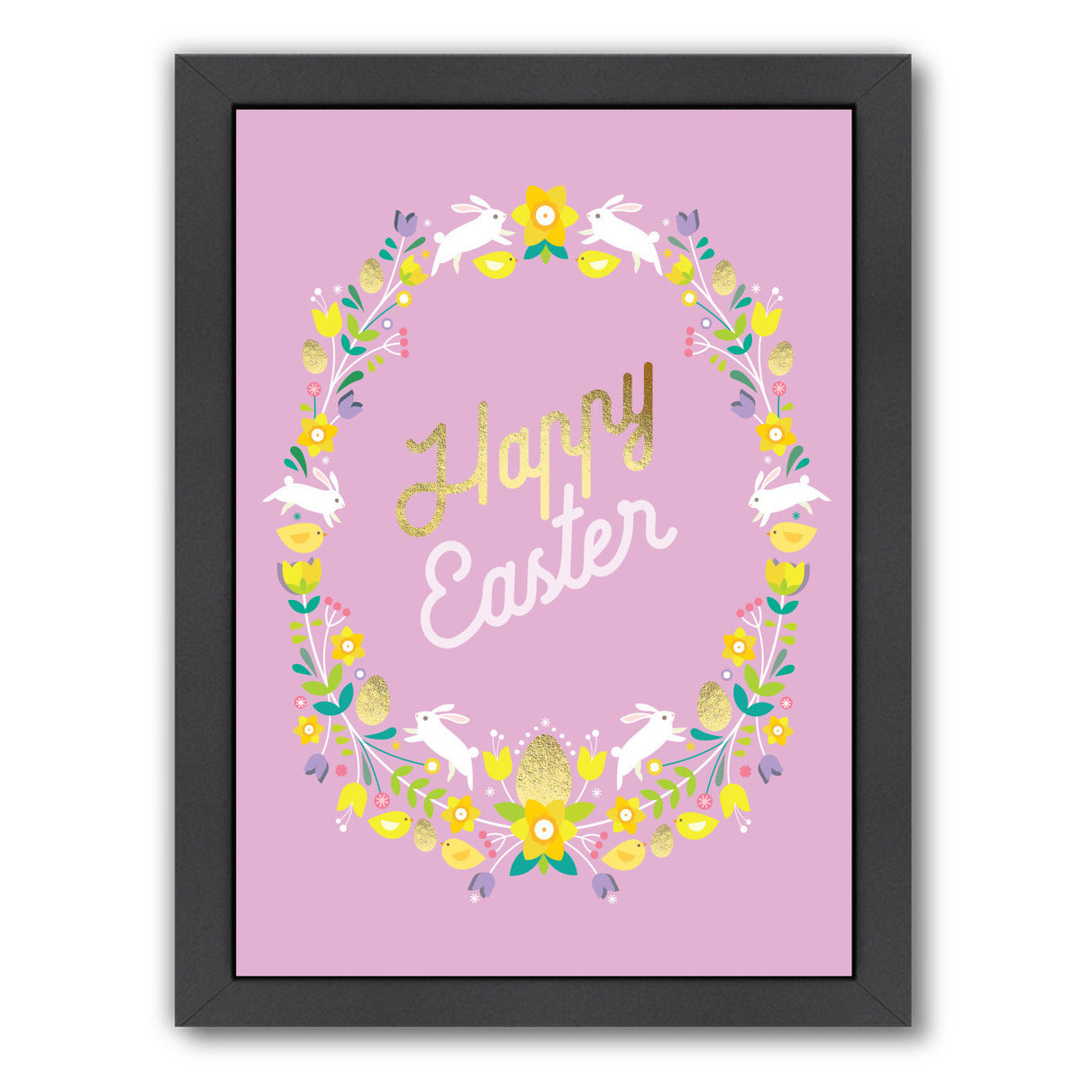 Happy Easter 3 by Amanda Shufflebotham Framed Print - Americanflat