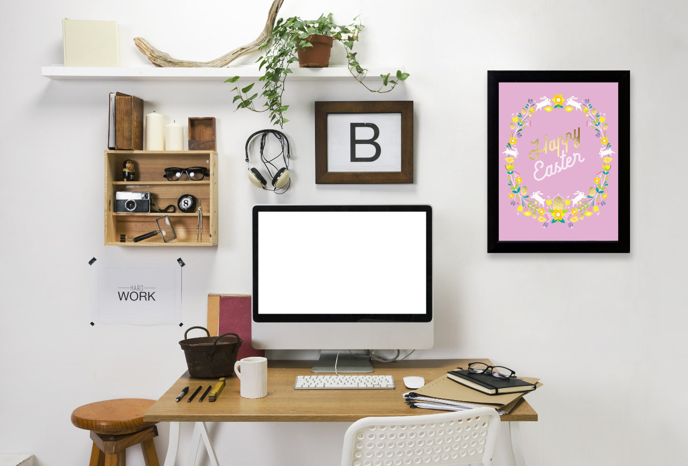 Happy Easter 3 by Amanda Shufflebotham Framed Print - Americanflat