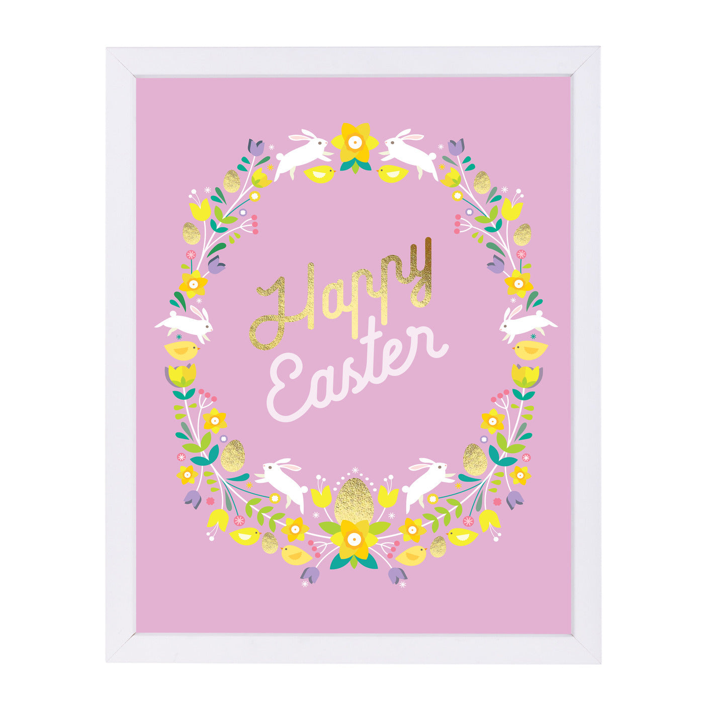 Happy Easter 3 by Amanda Shufflebotham Framed Print - Americanflat