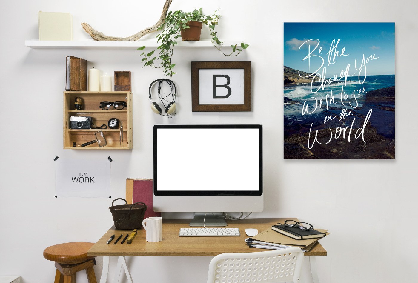 Be The Change by Leah Flores Wrapped Canvas - Wrapped Canvas - Americanflat