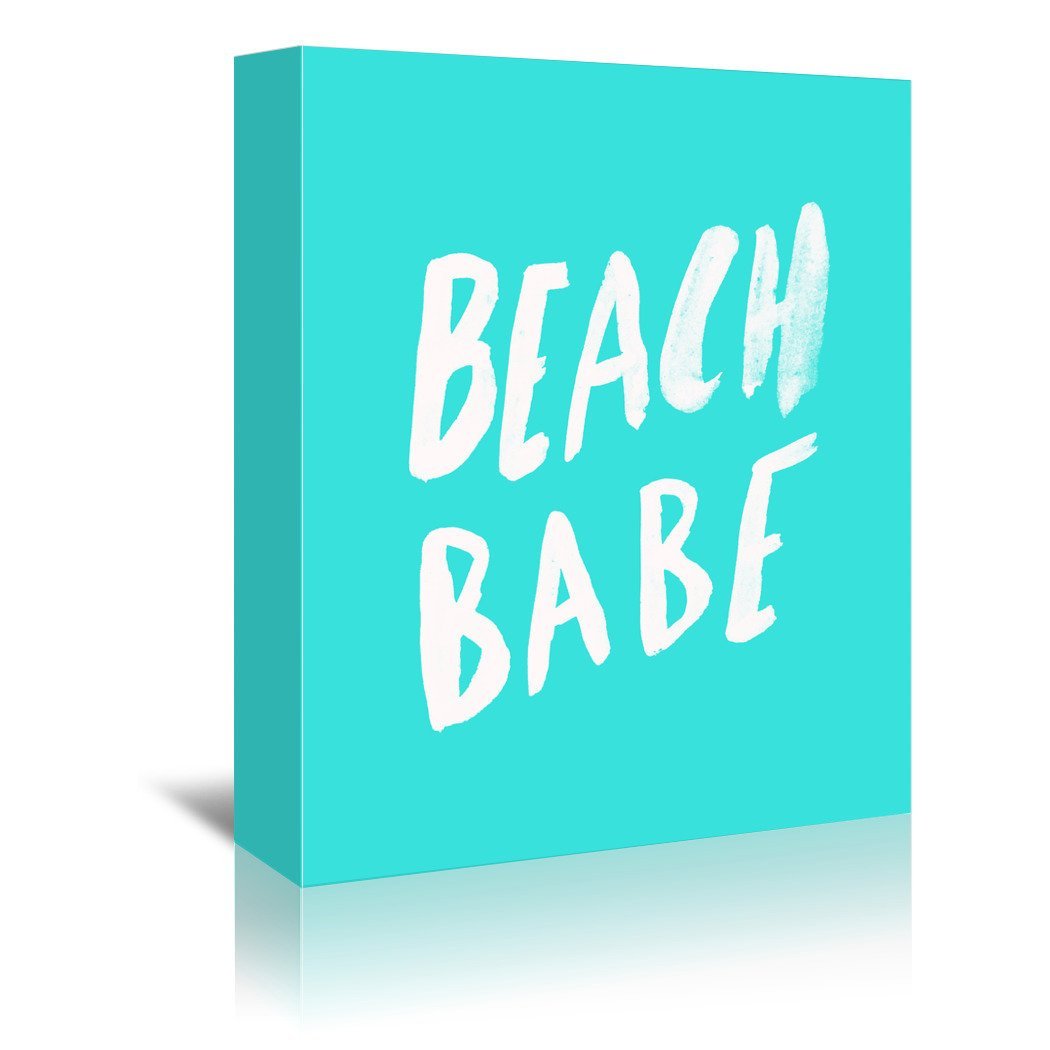 Beach Babe X Turquoise by Leah Flores Wrapped Canvas - Wrapped Canvas - Americanflat