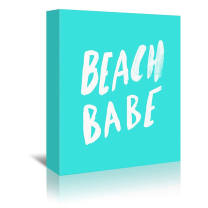 Beach Babe X Turquoise by Leah Flores Wrapped Canvas - Wrapped Canvas - Americanflat