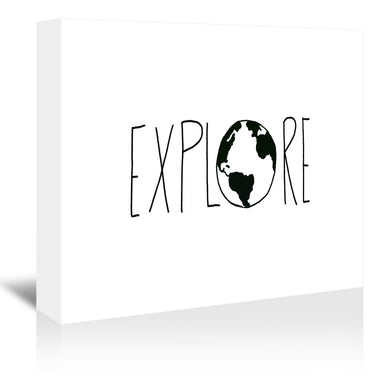 Explore The Globe by Leah Flores Wrapped Canvas - Wrapped Canvas - Americanflat