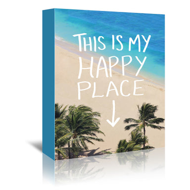 Happy Place Hawaii by Leah Flores Wrapped Canvas - Wrapped Canvas - Americanflat