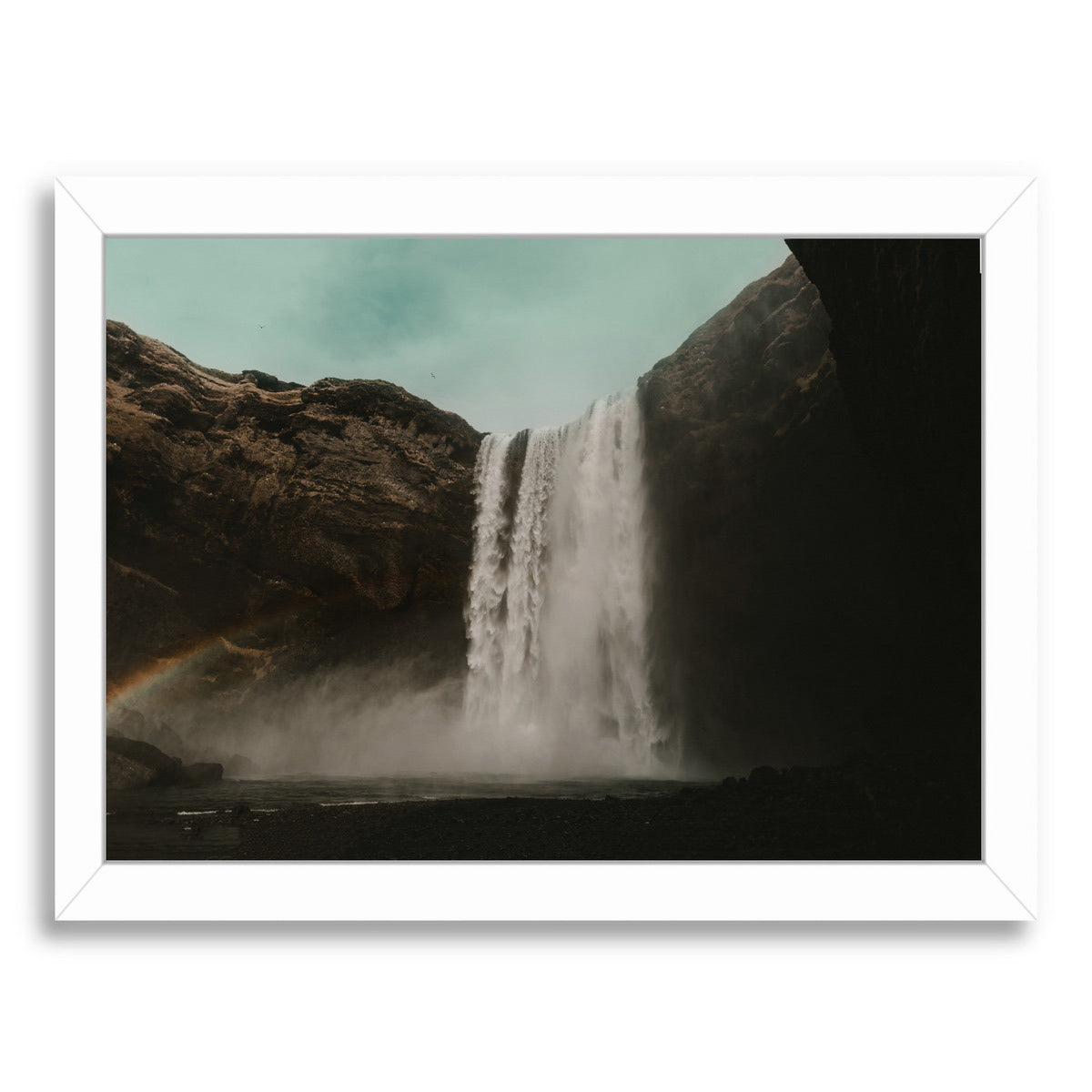 Iceland Waterfall by Leah Flores Framed Print - Americanflat
