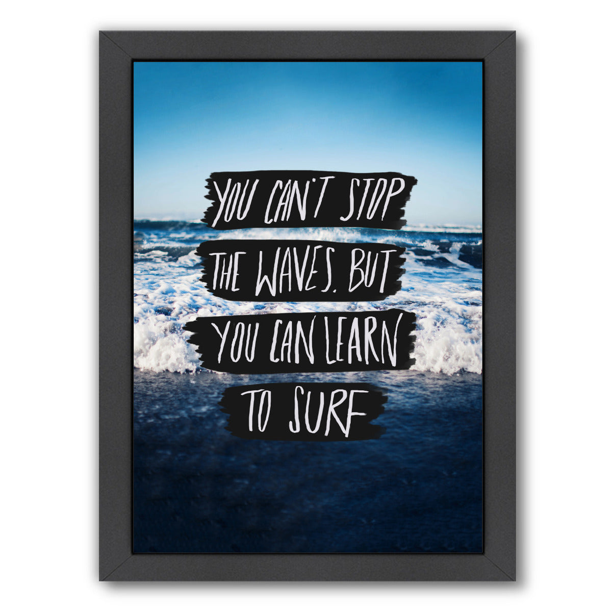 Learn To Surf by Leah Flores Framed Print - Americanflat