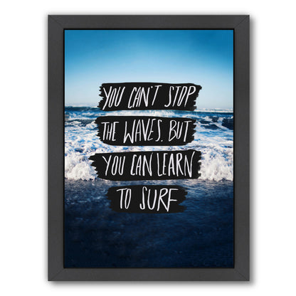 Learn To Surf by Leah Flores Framed Print - Americanflat