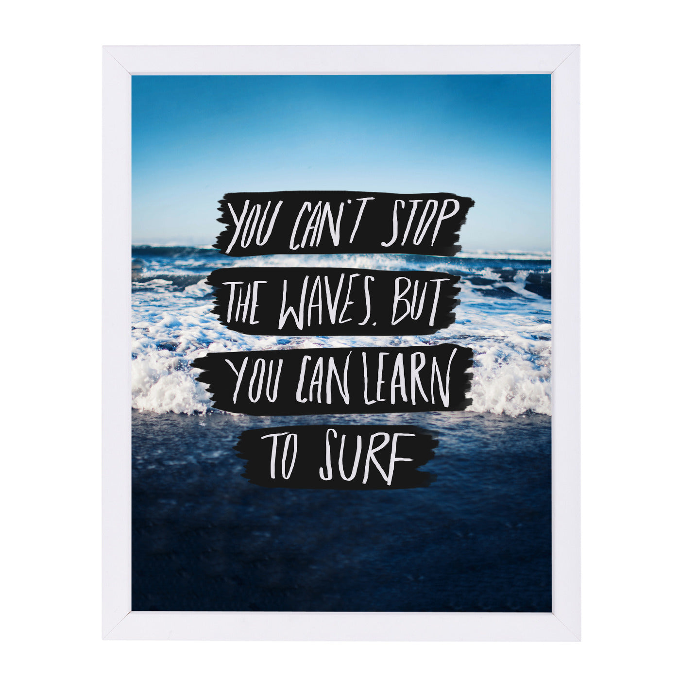 Learn To Surf by Leah Flores Framed Print - Americanflat