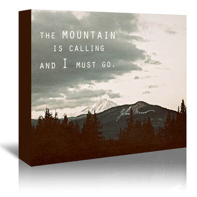 Muir Mountain by Leah Flores Wrapped Canvas - Wrapped Canvas - Americanflat