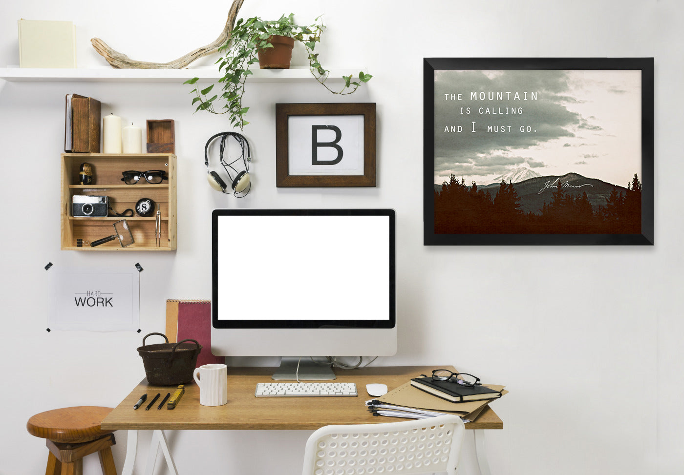 Muir Mountain by Leah Flores Framed Print - Americanflat