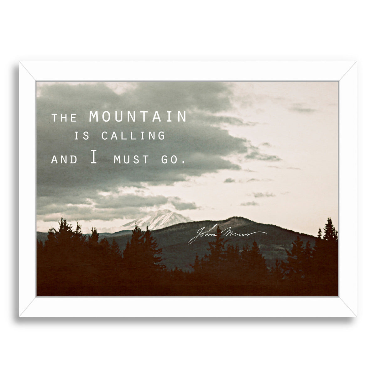 Muir Mountain by Leah Flores Framed Print - Americanflat