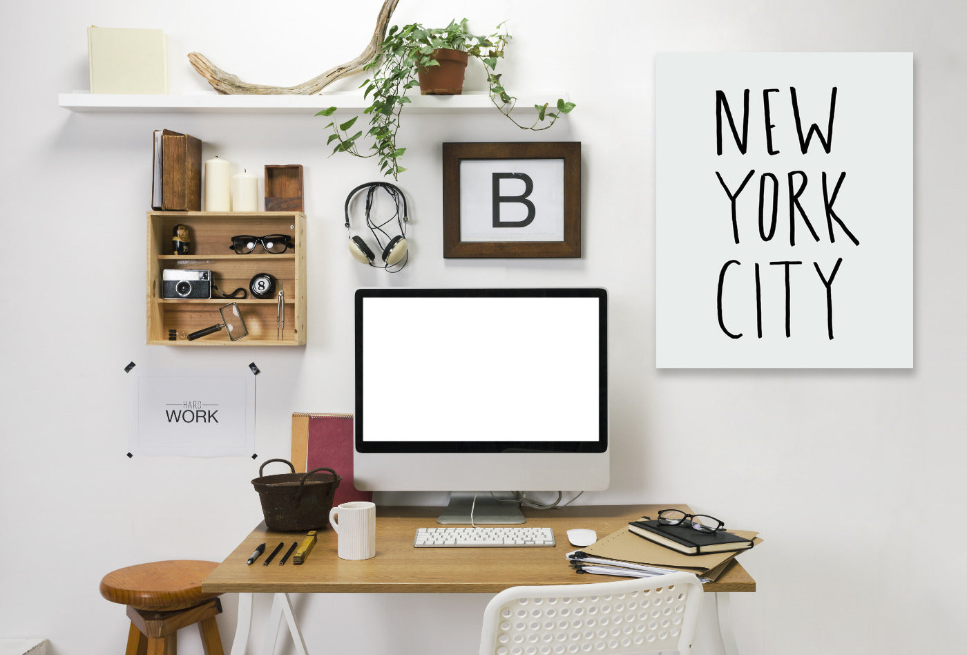 NYC by Leah Flores Wrapped Canvas - Wrapped Canvas - Americanflat