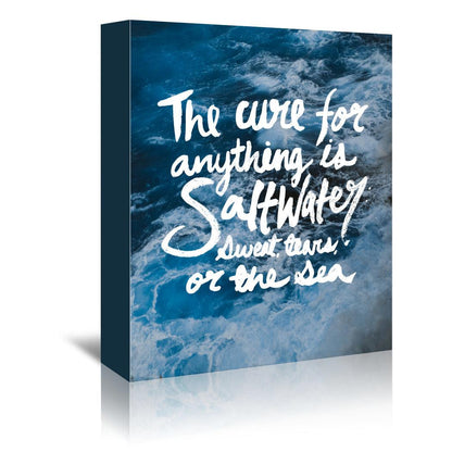 Saltwater by Leah Flores Wrapped Canvas - Wrapped Canvas - Americanflat
