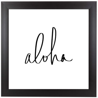 Aloha Handwriting by Leah Flores Framed Print - Americanflat