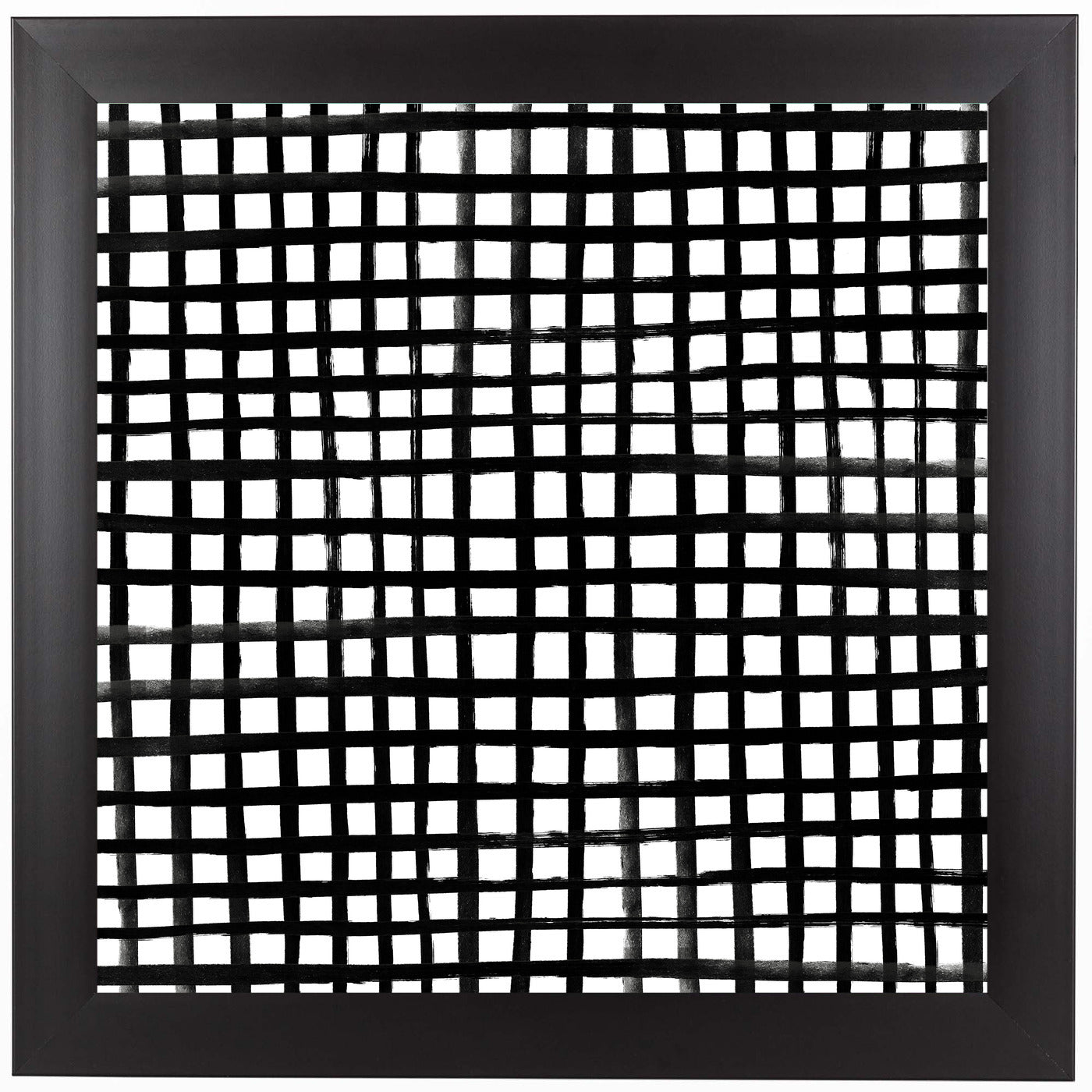 Hand Painted Grid by Leah Flores Framed Print - Americanflat