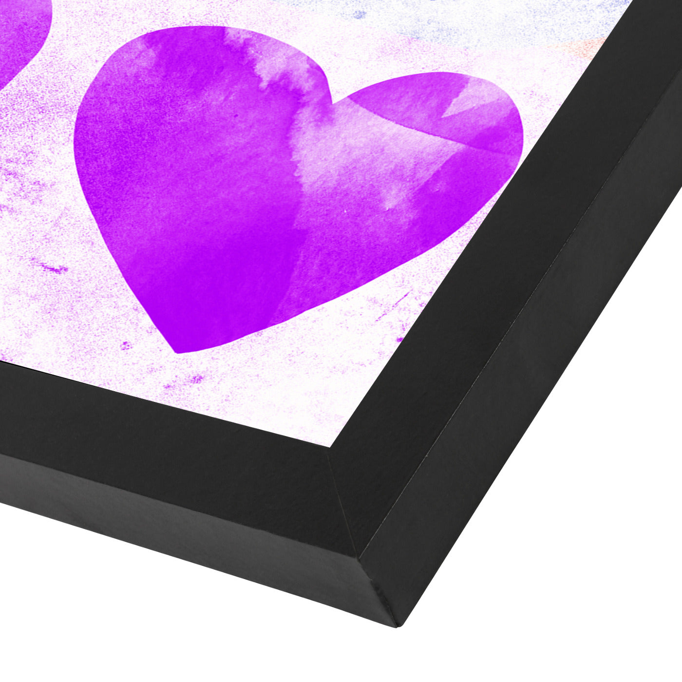 Rainbow Hearts by Leah Flores Framed Print - Americanflat