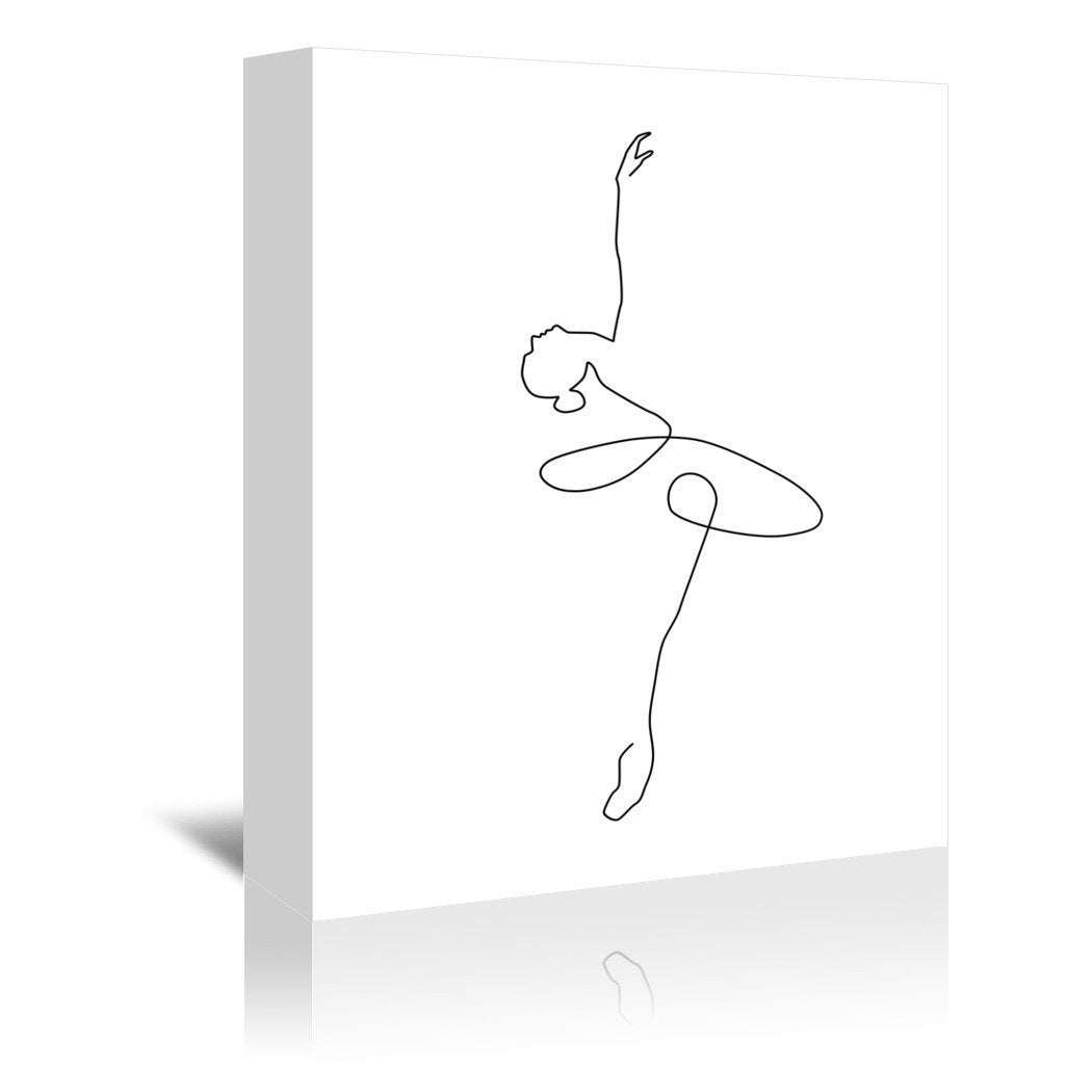Abstract Ballerina by Explicit Design Wrapped Canvas - Wrapped Canvas - Americanflat