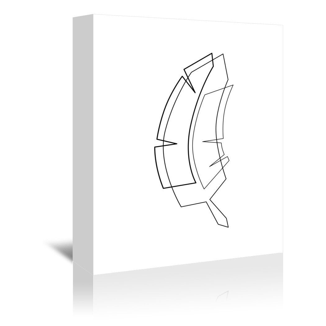Abstract Beauty Outline by Explicit Design Wrapped Canvas - Wrapped Canvas - Americanflat