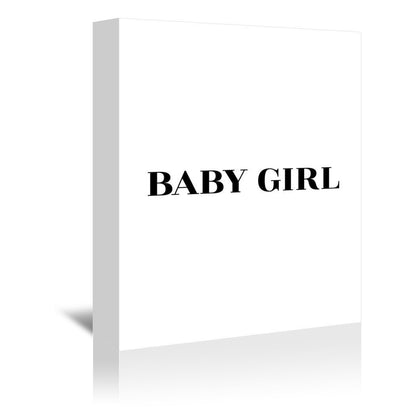 Baby Girl by Explicit Design Wrapped Canvas - Wrapped Canvas - Americanflat