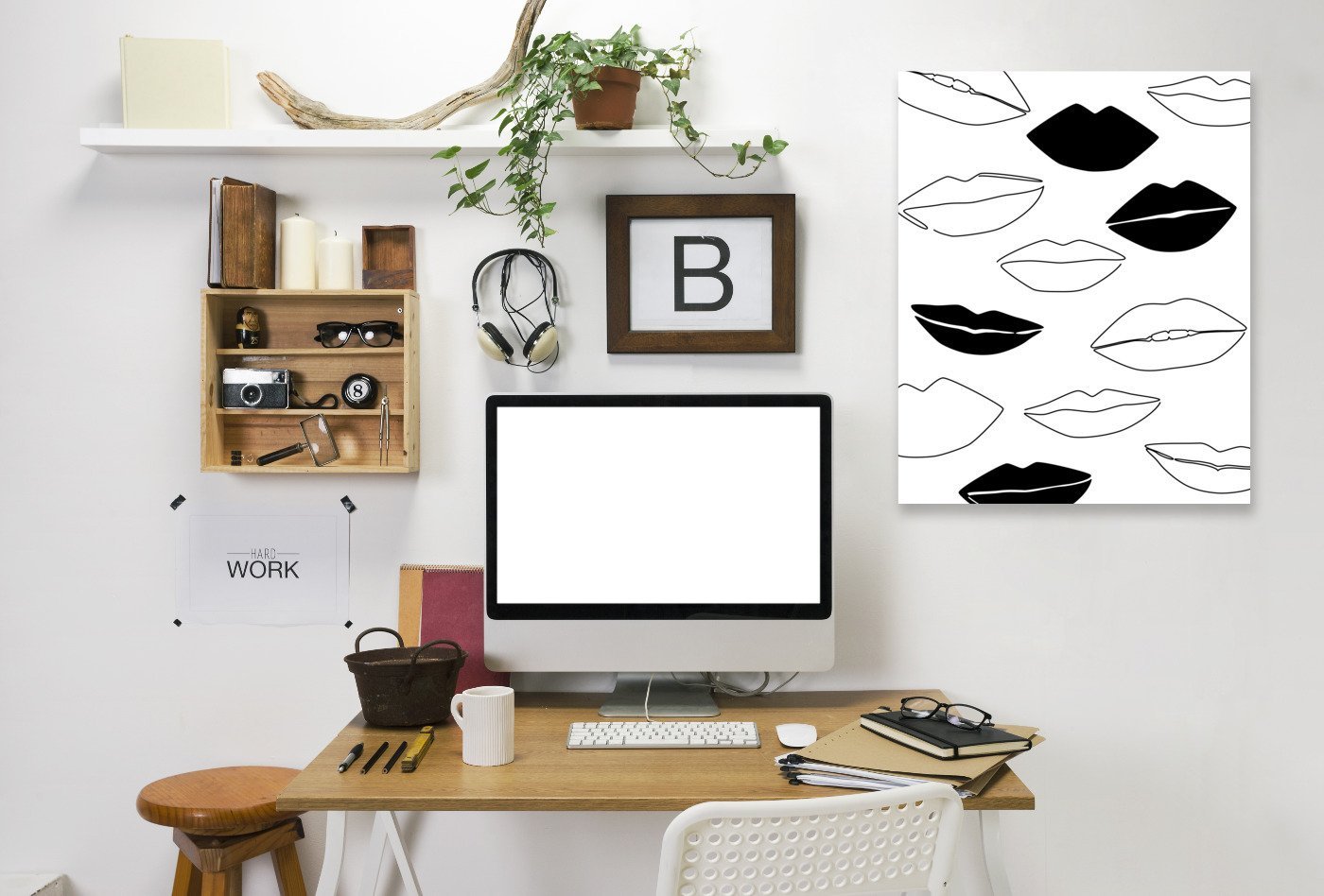 Black Kisses by Explicit Design Wrapped Canvas - Wrapped Canvas - Americanflat
