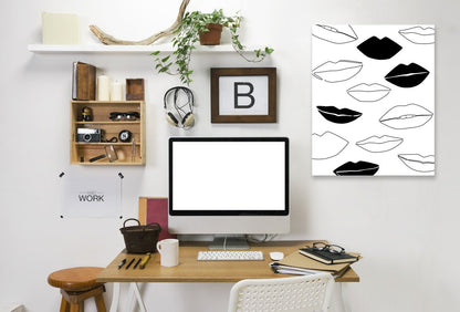Black Kisses by Explicit Design Wrapped Canvas - Wrapped Canvas - Americanflat