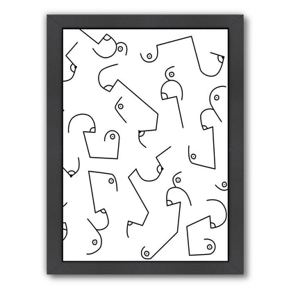 Boobies by Explicit Design Framed Print - Americanflat
