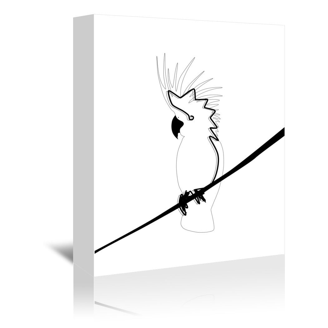 Cockatoo In Line by Explicit Design Wrapped Canvas - Wrapped Canvas - Americanflat