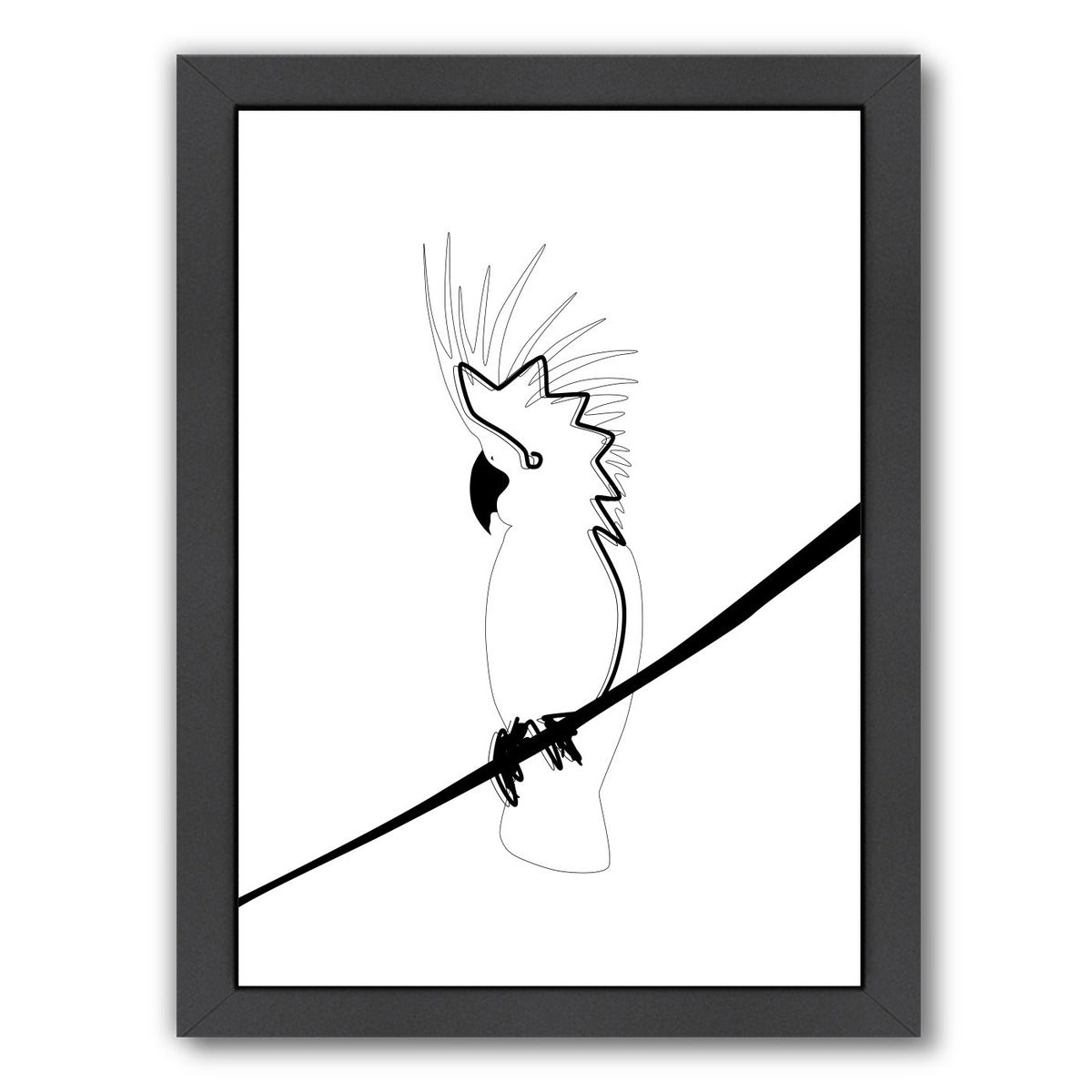 Cockatoo In Line by Explicit Design Framed Print - Americanflat