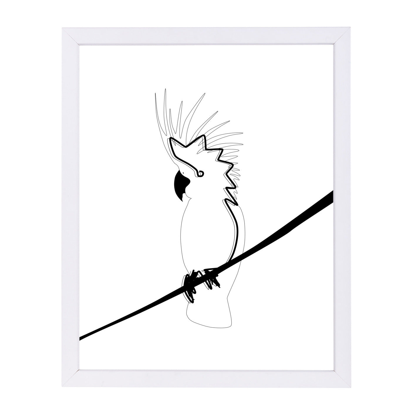 Cockatoo In Line by Explicit Design Framed Print - Americanflat