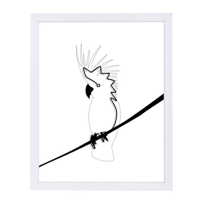 Cockatoo In Line by Explicit Design Framed Print - Americanflat