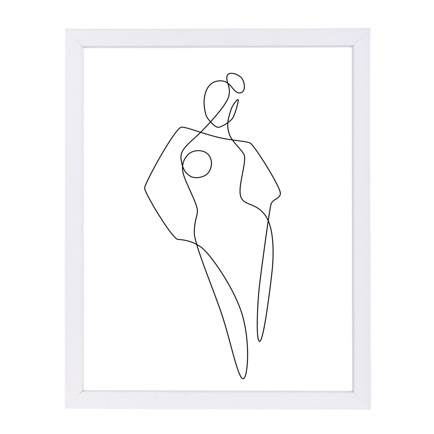 Continuous Line Female by Explicit Design Framed Print - Americanflat
